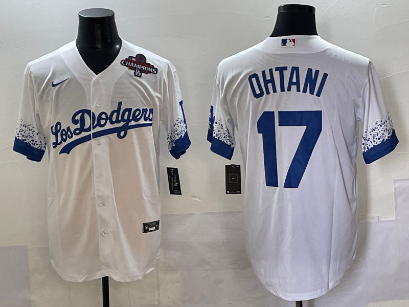 Men Los Angeles Dodgers 17 Ohtani white Nike MLB 2025 Jersey style 5